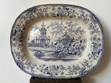 Load image into Gallery viewer, Vintage Blue and White Transferware Platter
