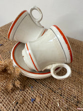Load image into Gallery viewer, Lovely French Heavy Brulot Cup and Saucer
