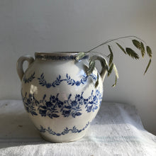 Load image into Gallery viewer, Rare Beautiful Blue and White St Uze Confit Pot
