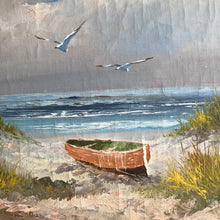 Load image into Gallery viewer, Vintage Seascape Oil on Canvas
